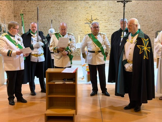 Chevaliers de Saint-Lazare rassemblés lors de la cession statutaire de la commanderie de Niort, 30 mai 2026